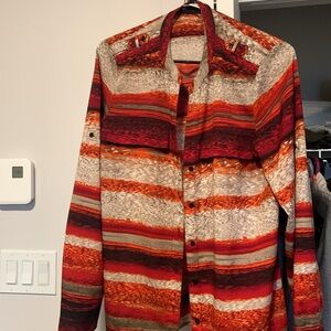 Calvin Klein Fire theme long sleeve shirt for women